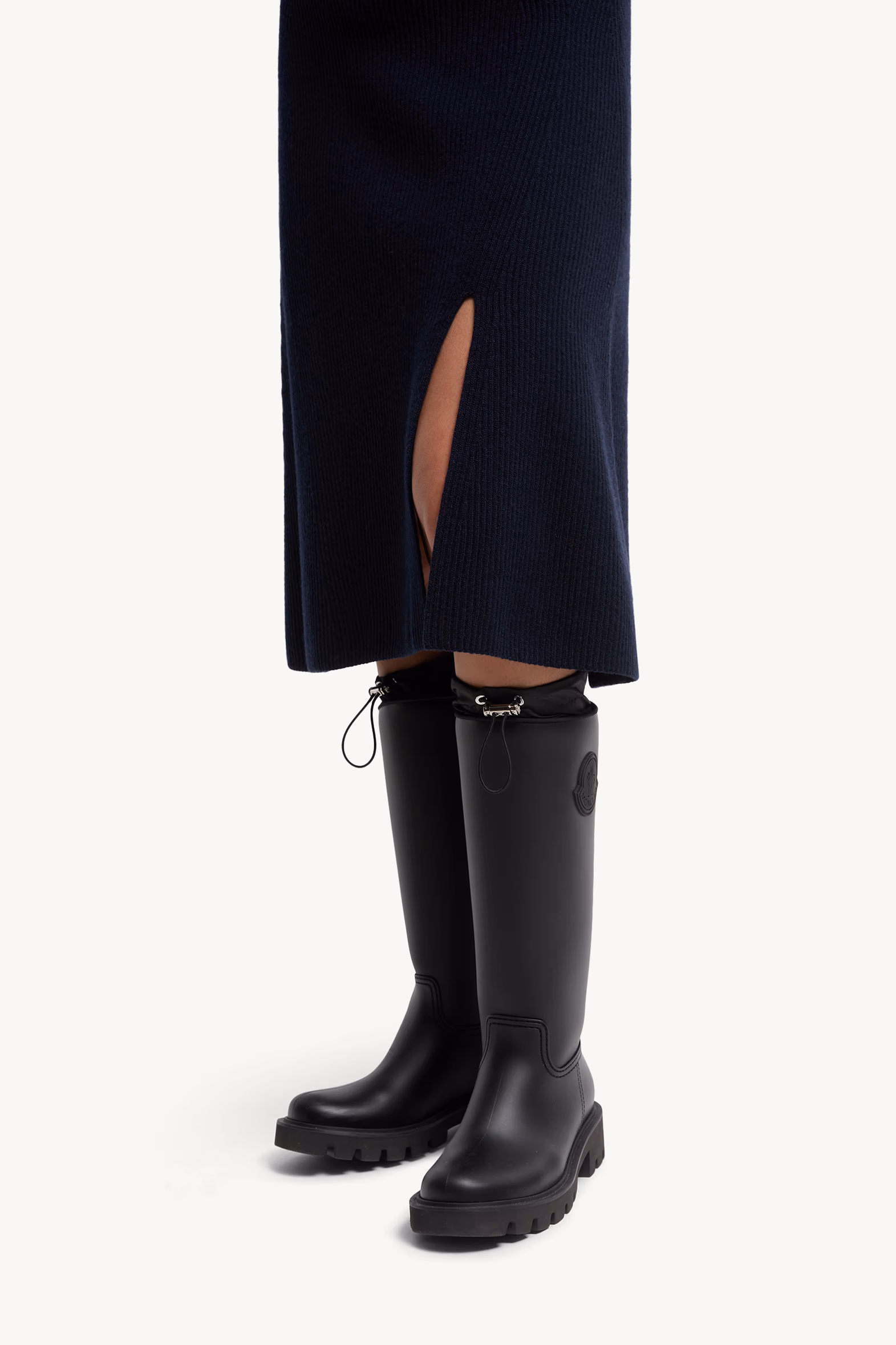 Wool & Cashmere Midi Skirt Women Dark Blue Moncler 4